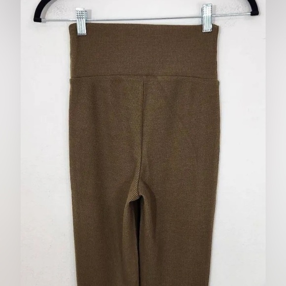 WeWoreWhat Brown Leggings High-Waisted Stretchy Fit - Picture 5 of 10